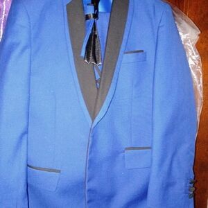 Kids Blue and Black Formal Suit
